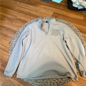 Adidas Gray Zip Up Sweater Casual Knit